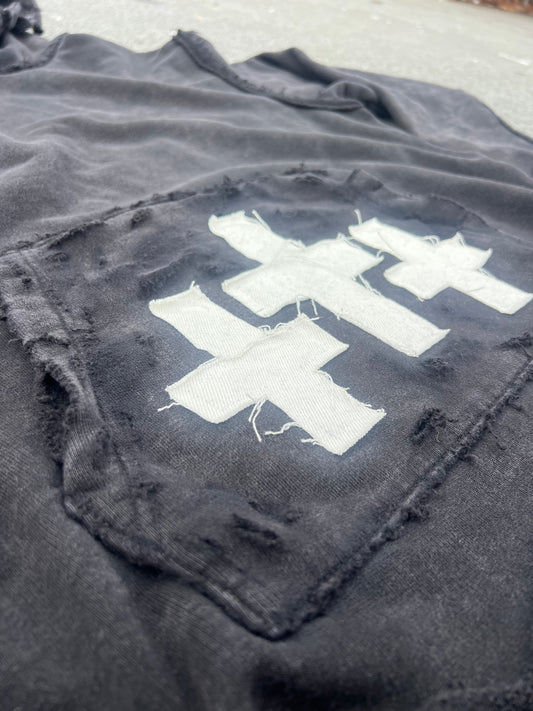 HEARTLESS // distressed heavyweight hoodie