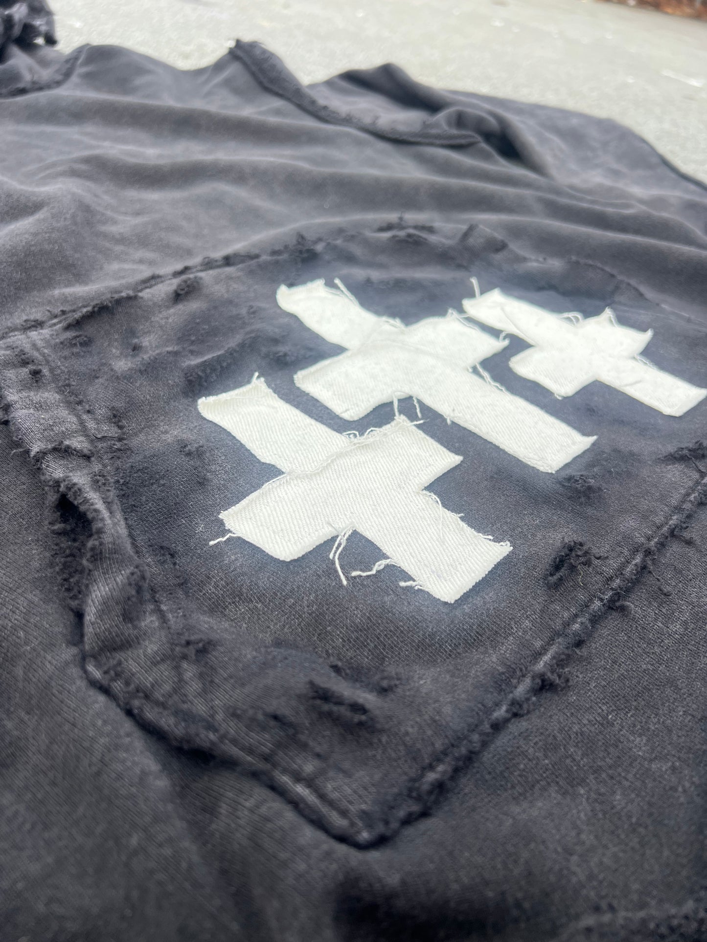 HEARTLESS // distressed heavyweight hoodie