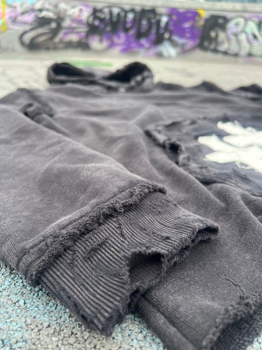 HEARTLESS // distressed heavyweight hoodie